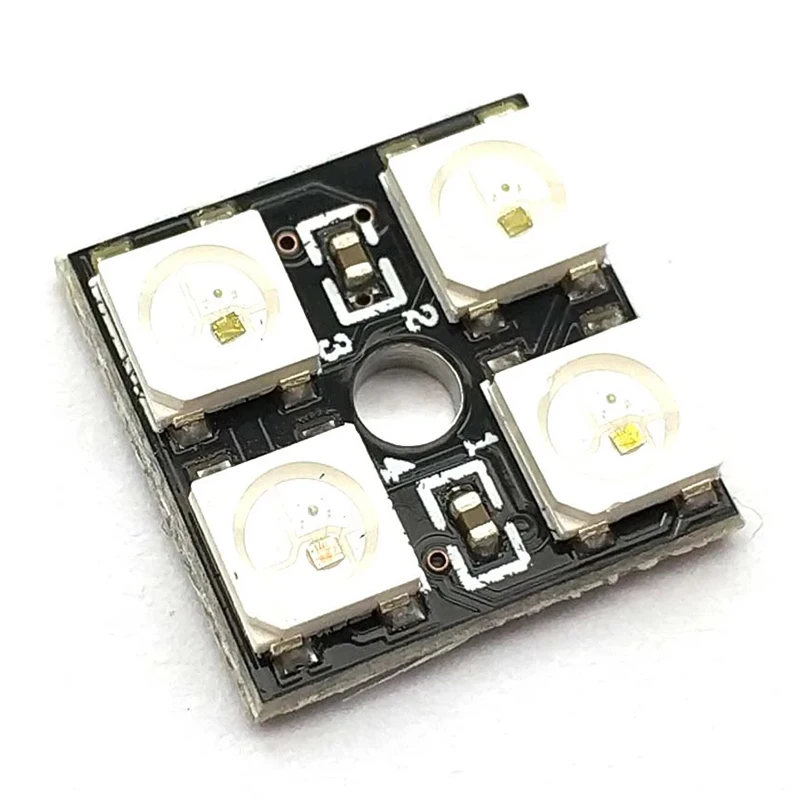 Lampe de document de pilote LED RVB, technologie LED couleur à 4 chiffres, WS2812B-4 W2812B