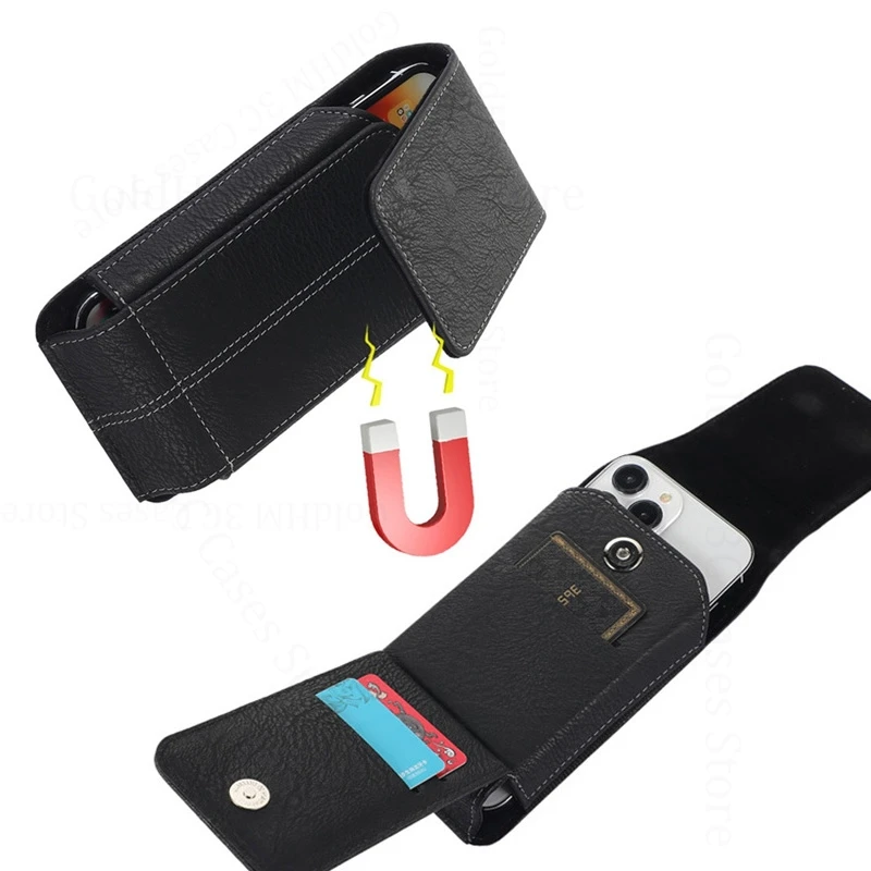 

360° Belt Clip Phone Leather Case For Oppo Realme 15 Pro 5G Magnetic Flip Waist Card Bag Pouch Realme 14 13 12 11 10 15Pro Plus