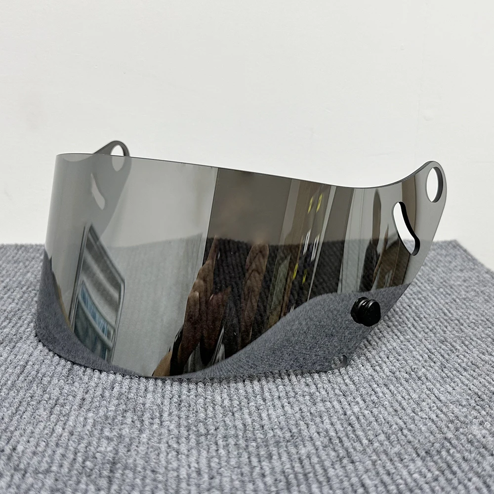 Fit for CK-6 CK6K Helmet Visor Motorcycle Full Face Helmet Shield Lens Replacement Deep tea Silver Anti-UV Lens for arai CK6 view 5