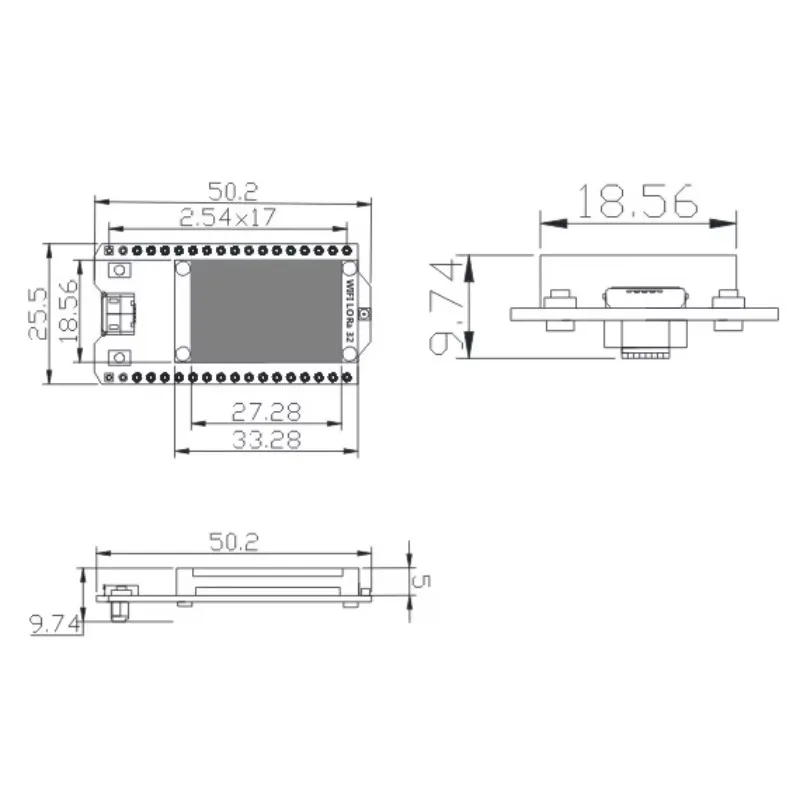 New 868 915MHz 0.96 Inch Ble OLED Display WIFI LoRa SX1262 ESP32 Internet of Things LoRa Module ESP32 Development Boards
