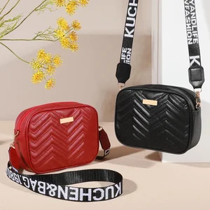 Solid color square shoulder bag, Crossbody Bag padded with zipper detail for women, combined classic wallet 10 Main Mini Bag Sales - №9