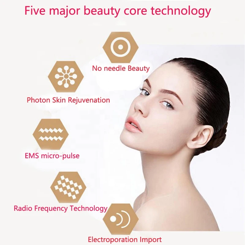 جهاز تدليك الوجه للاستخدام المنزلي آلة شد الجلد العلاج بالضوء للوجه والعين والرقبة والعلاج بالضوء #3