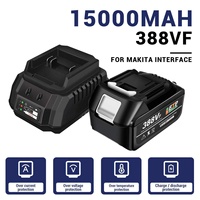 1 PCS 388VF Rechargeable Battery for Makita Interface 15000mAh Lithium Battery for Electric Wrench Drill Saw Power Tools