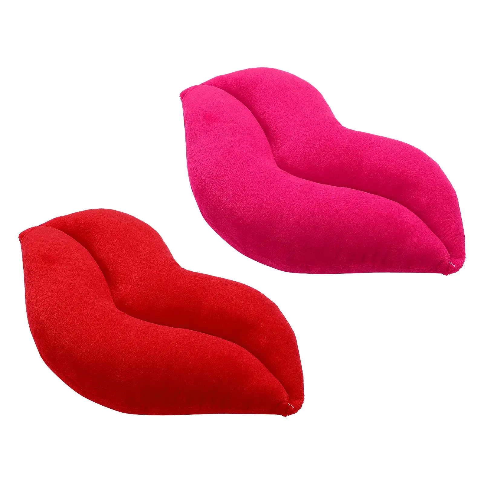 

2 Pcs Home Decor Lip Pillow Couches Throw Pillows for Sofa Bed Women's Pink