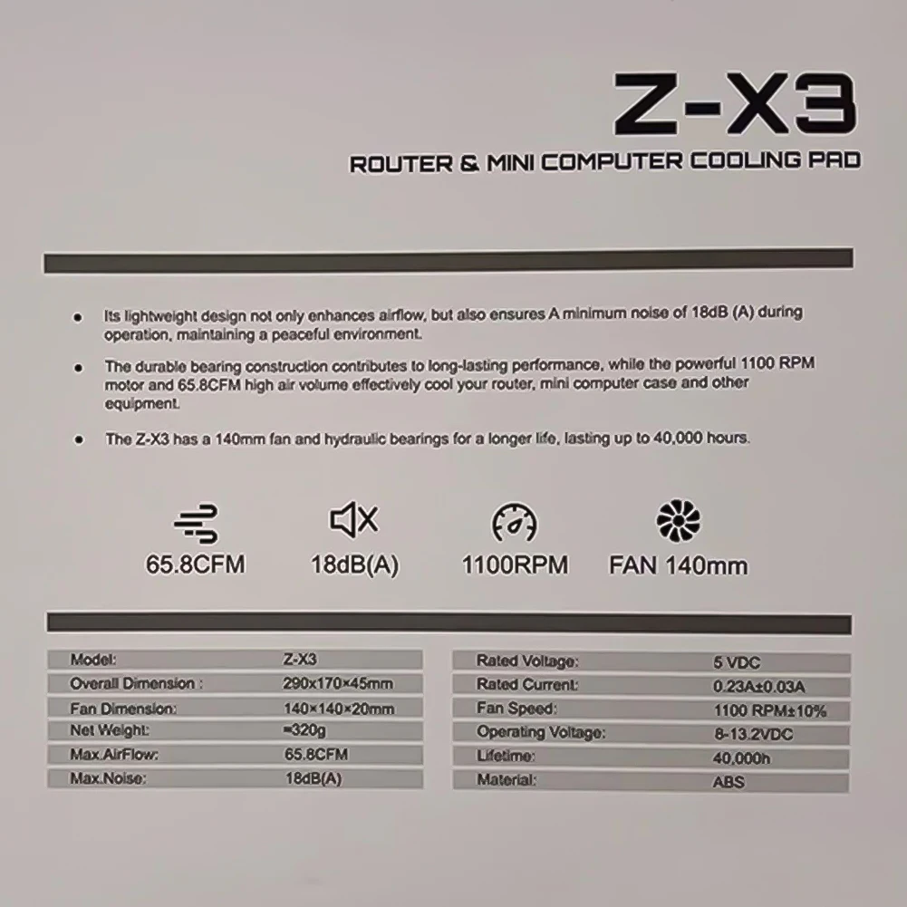 DC 5V USB Powered Router Fan Router Cooling Coolers Fan Quiet Router Radiator Base Desktop Portable Cooler for Router TV Box