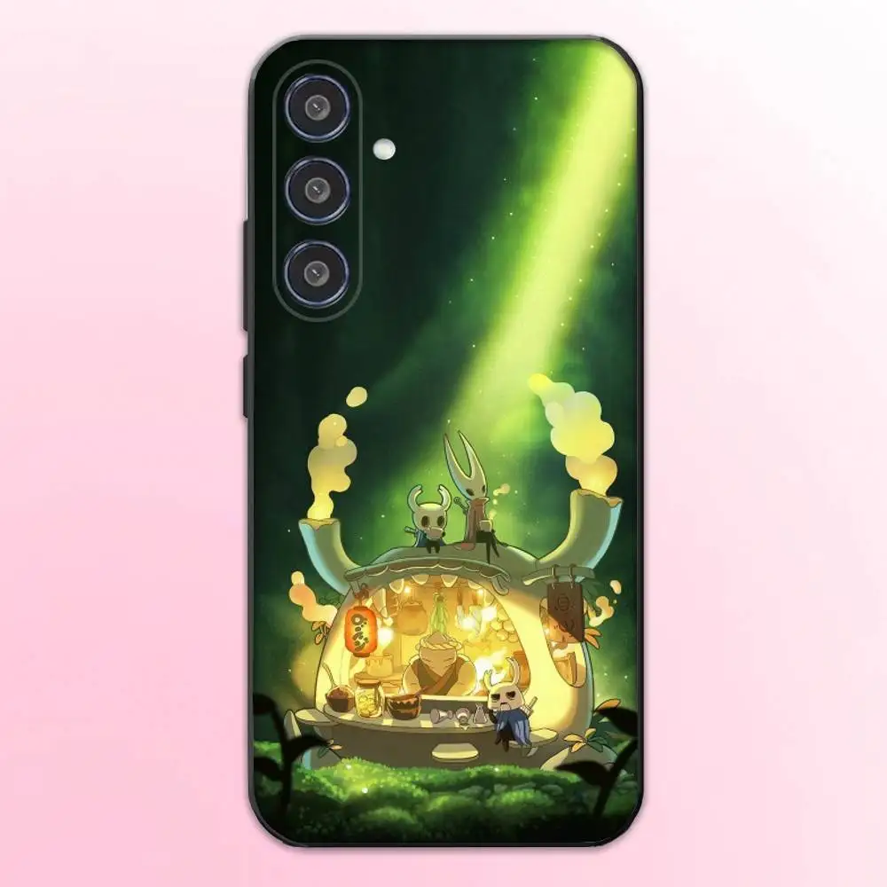 حافظة هاتف Silksong H-Hollow Knight لهاتف سامسونج جالاكسي A73، A72، A71، A70، A53، A52، A51، غطاء أسود ناعم آخر #2