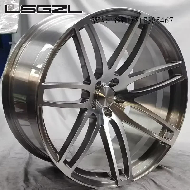 LSGZL Mono Forged Polished Wheel 18 19 20 Inch 5X112 5X120 5X114.3 5X120.65 for Audi Rs6 R8 BMW G87 M2 M3 Corvette Z06 C7 C8