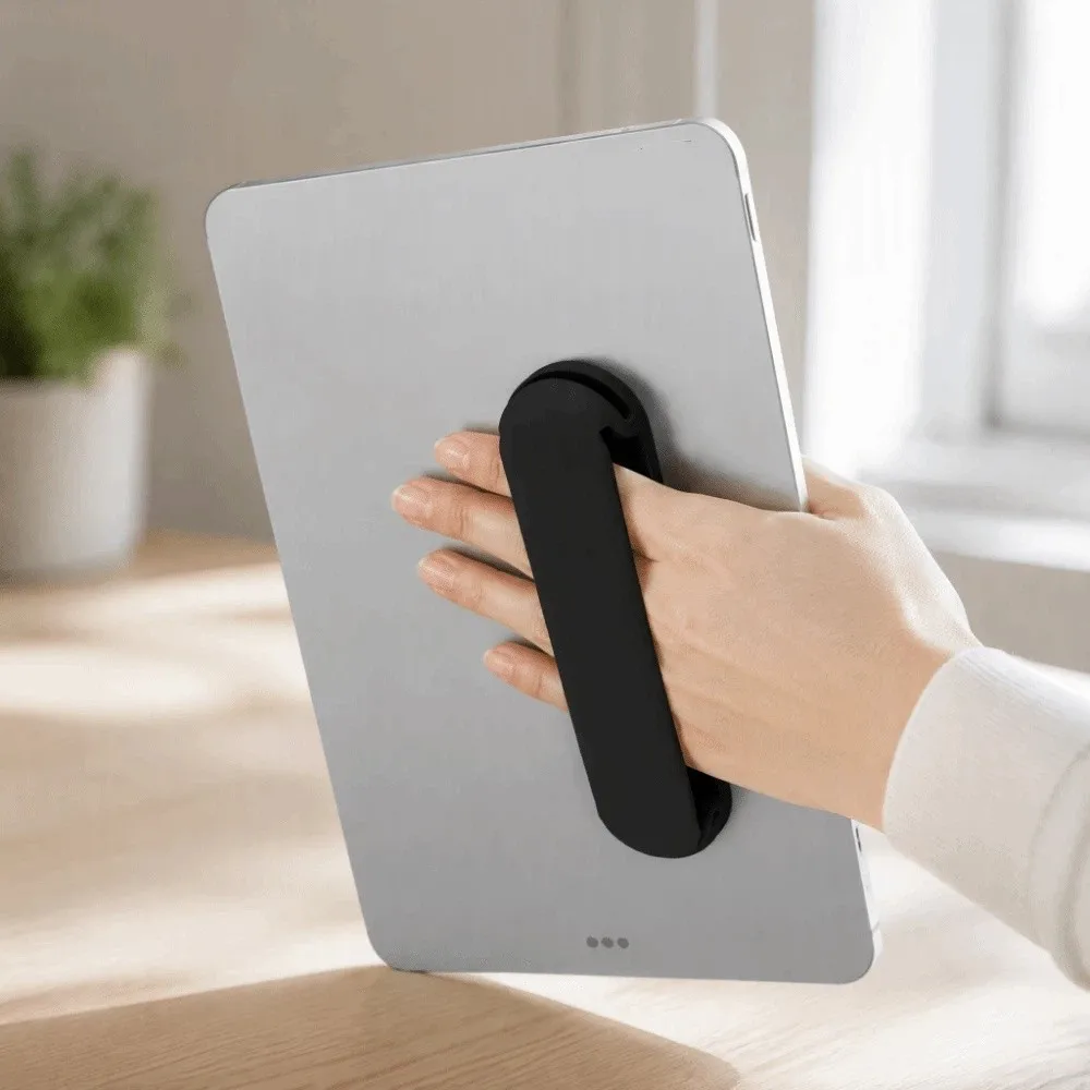 Silicone Material Silicone Tablet Hand Strap Suction Cup One-Handed Grip Phone Holder Sucker Strap Anti-Slip Design