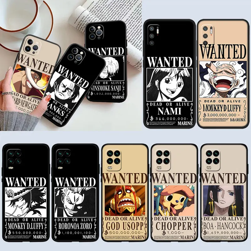 TR71 One Piece Wanted Case for Samsung M06 M15 M16 M35 M55 M56 A36 A42 A50 A50S A51 A52 A32 A33 A05 A05S A06 A16 A20