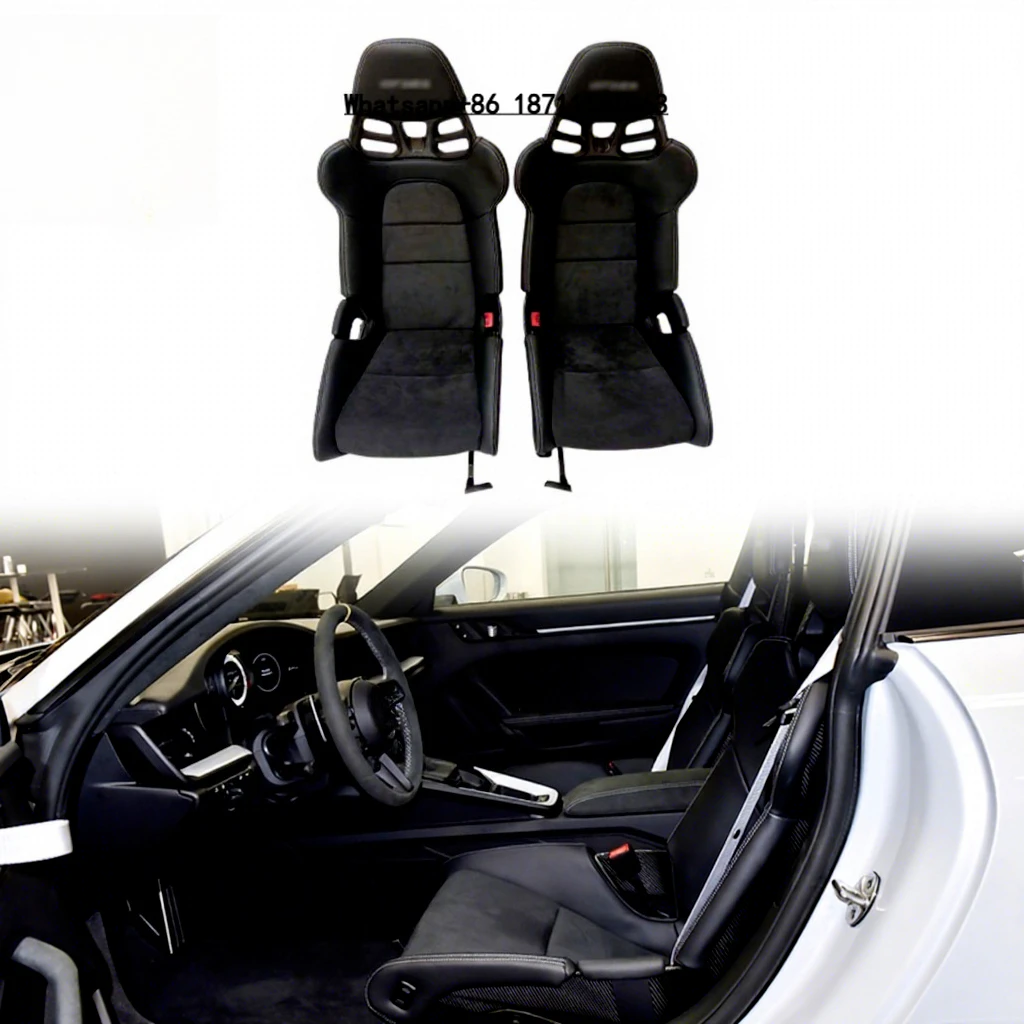 Car Interior Dry Carbon Fiber Luxury Bucket Seats  Boxster GT3 RS Universal Car Seat
