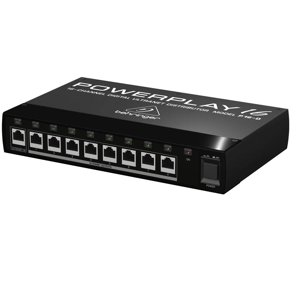 Behringer Powerplay P16-D 16-channel Digital Stereo Monitor Distribution for Use with Behringer Powerplay Distribution System