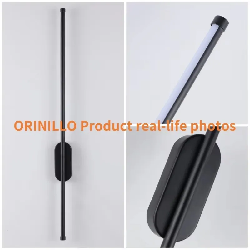 

Modern minimalist led long wall lamp living room TV sofa bedroom bedside lamp background wall decorative lamp interior