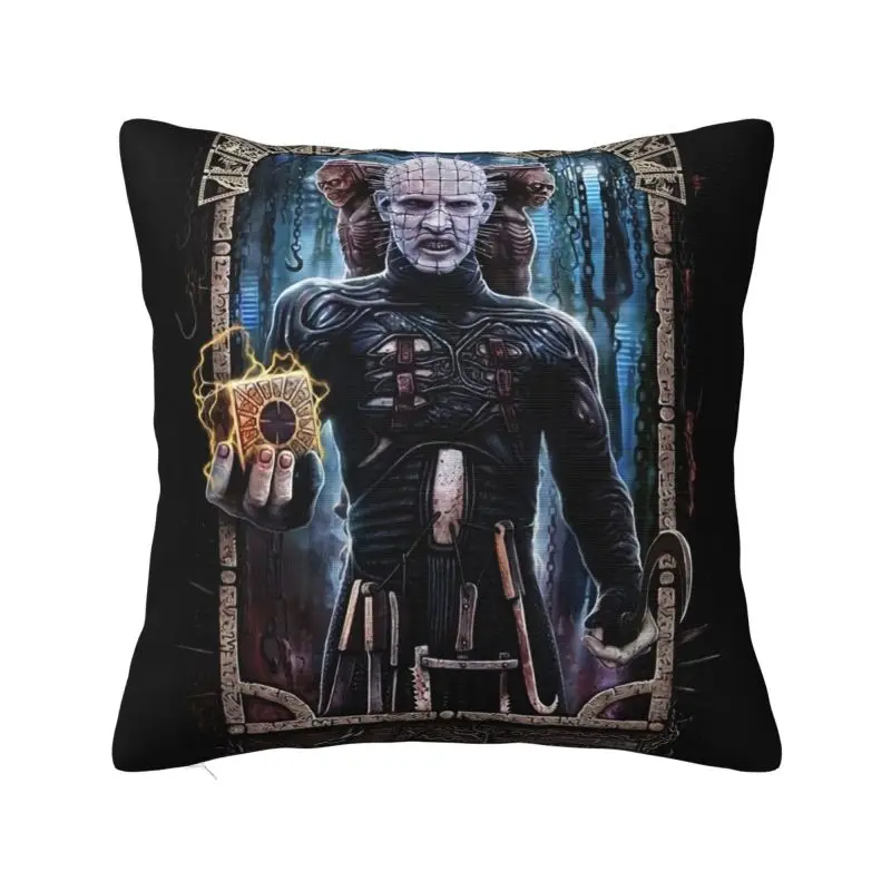 Modern Hellraiser Sofa Cushion Cover Polyester Halloween Horror Movie Pillow Case Decoration