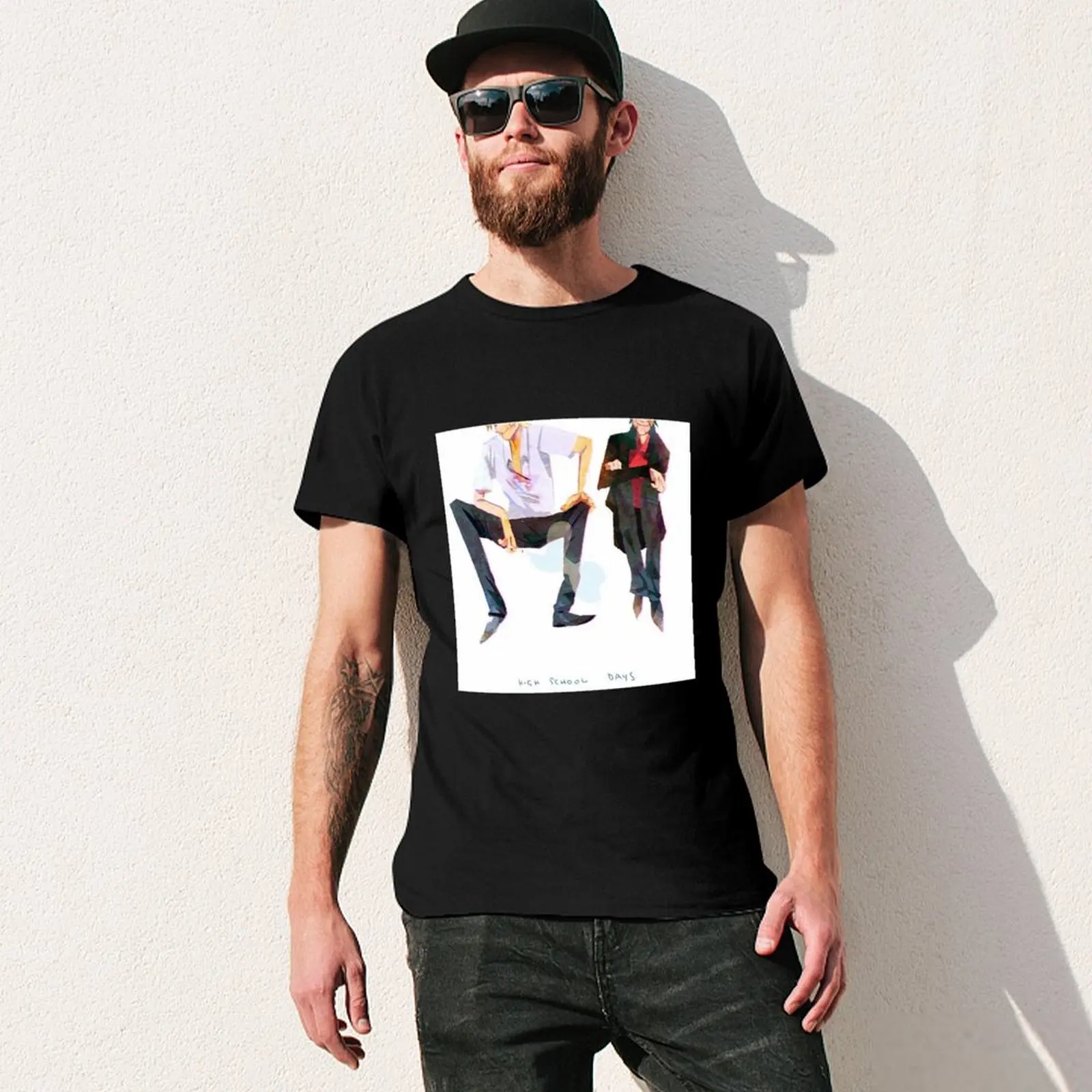 high school days durarara 2/2 T-Shirt man t shirt vintage t shirts funny gifts T-shirts for men cotton