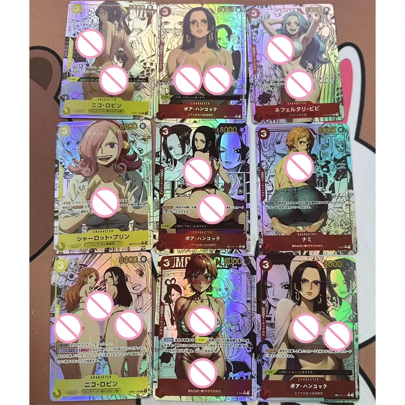 

Новое аниме One Piece Nami Boa Hancock Nico Robin Nefertari D Vivi Diy Коллекционная карта Рождественские подарки на день рождения Детские игрушки