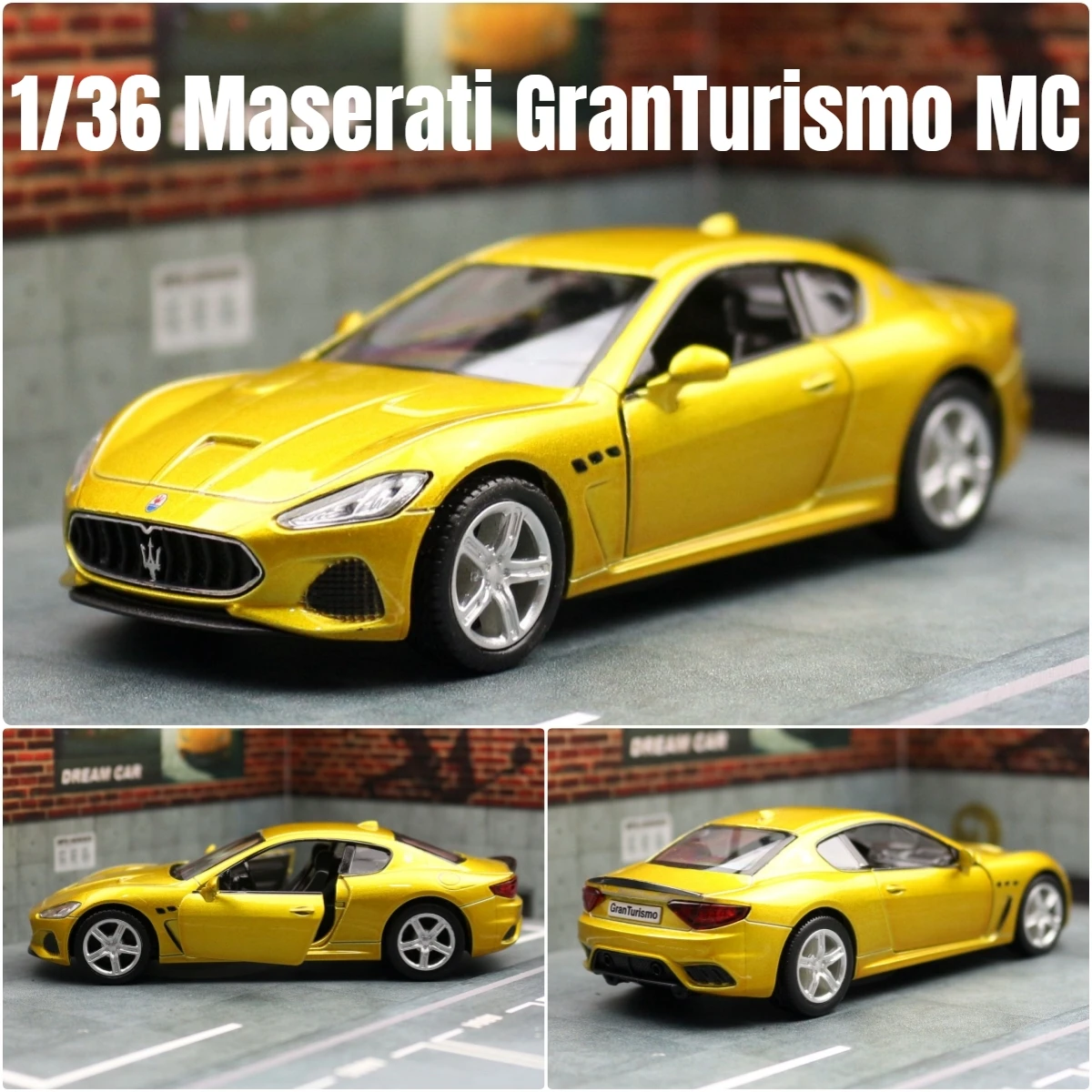 1/36 Maserati GranTurismo MC Super Sport Toy Car Model For