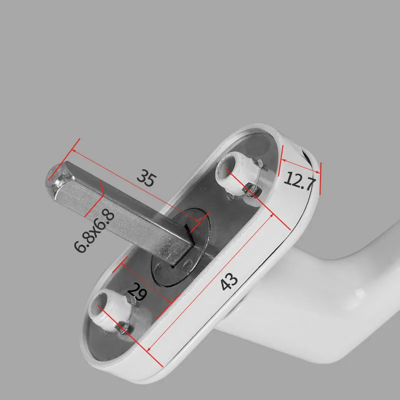 Manijas de ventana de aleación de aluminio de alta calidad con cerraduras, manija de puerta Universal, bloqueo de llave para doble acristalamiento, giro de puerta blanca
