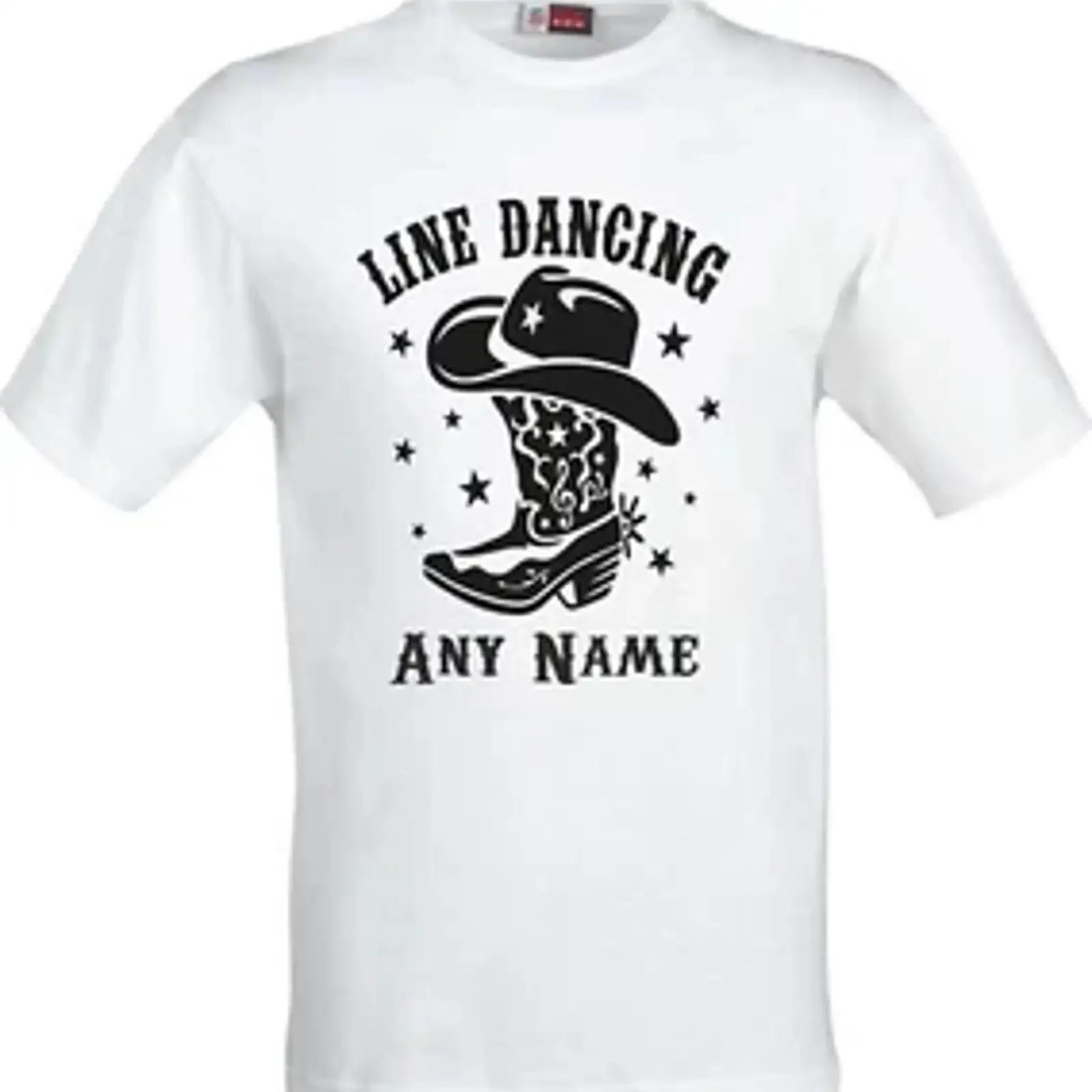 PERSONALISIERTES T SHIRT LINE DANCE HUT UND STIEFELDESIGN VOLLFARBIG SUBLIMATION vintage Washed designer clothes homme Casual