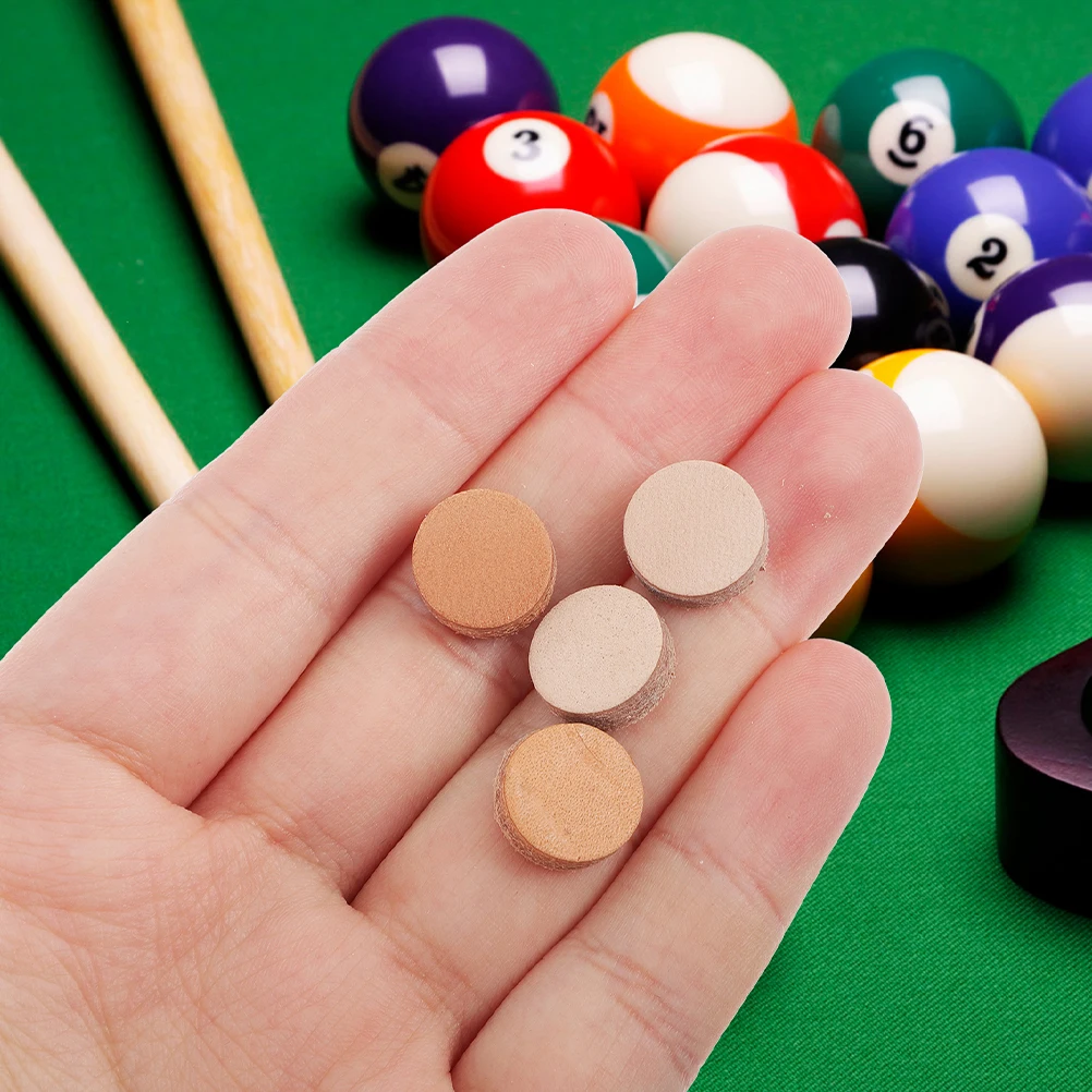 

30 Pcs Pool Cue Head Tips for Cues Billiard Replacement Stick Kit Portable