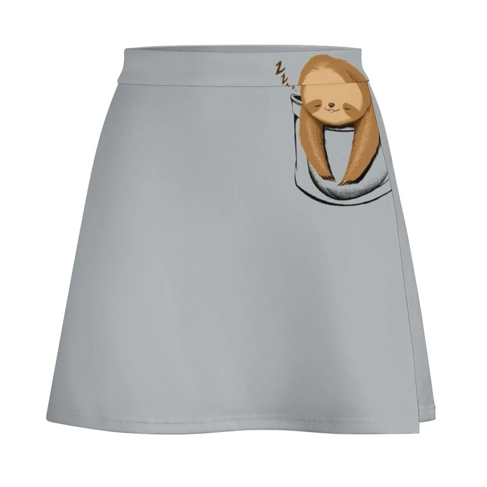 Sloth in a Pocket Mini Skirt skirts women's summer clothing 2025 korean summer clothes Mini Skirt