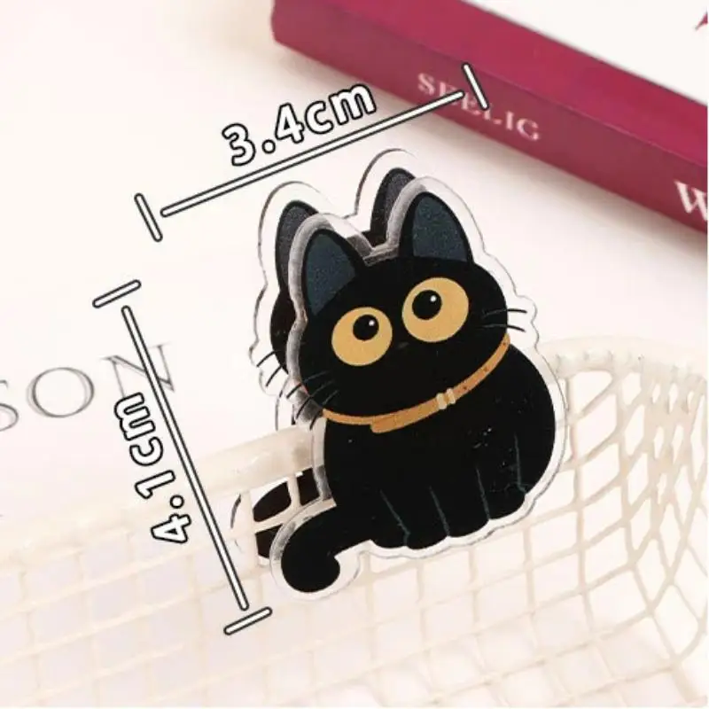 8 Stück Lebensmittel-Aufbewahrungsclips, kreative Snack-Clips, schwarze Katzen-Tütenclips, Gewürzbeutel-Frischhalteclips, feuchtigkeitsbeständig, niedliche Verschlussclips, Küchenhelfer – Detail 12