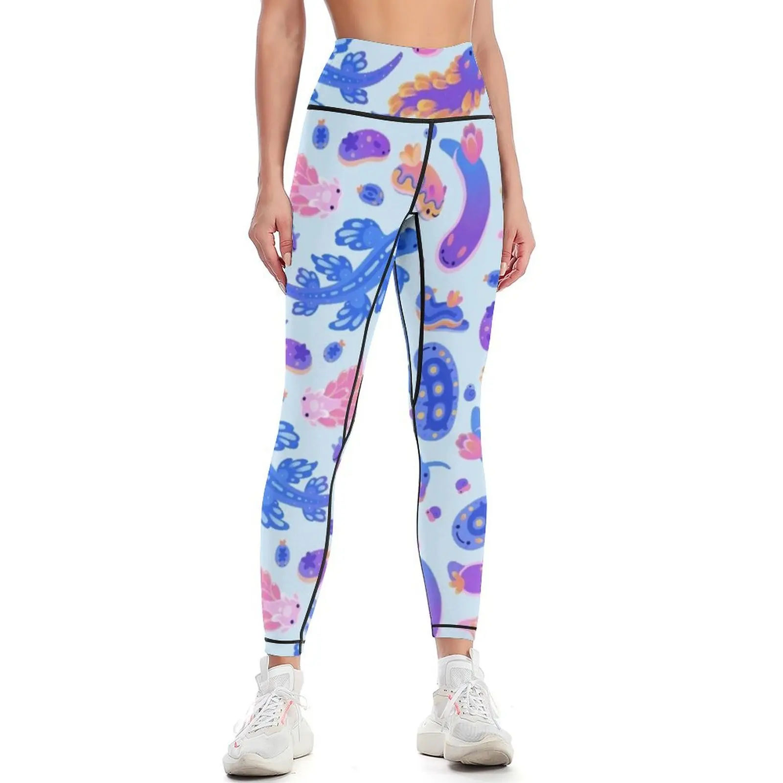 

Sea slug - pastel blue Leggings Women's pants Tight fitting woman Womens Leggings