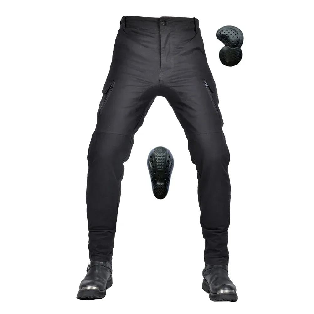 

2023 New Men's Motorcycle Riding Protective Pants with 4 X CE Armor Pads Cargo Pant Locomotive Motocross Racing Trousers ATV UTV