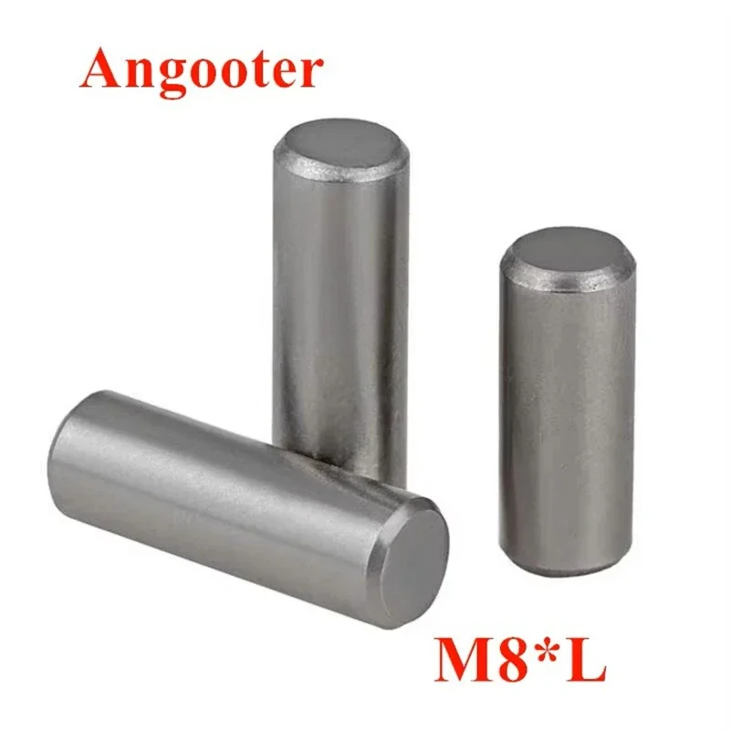 Pasadores Cilíndricos Paralelos Acero Inoxidable SUS304 M8 GB119,Diámetro 8mm,Pasador Posicionamiento M8*10/12/16/20/25/30mm