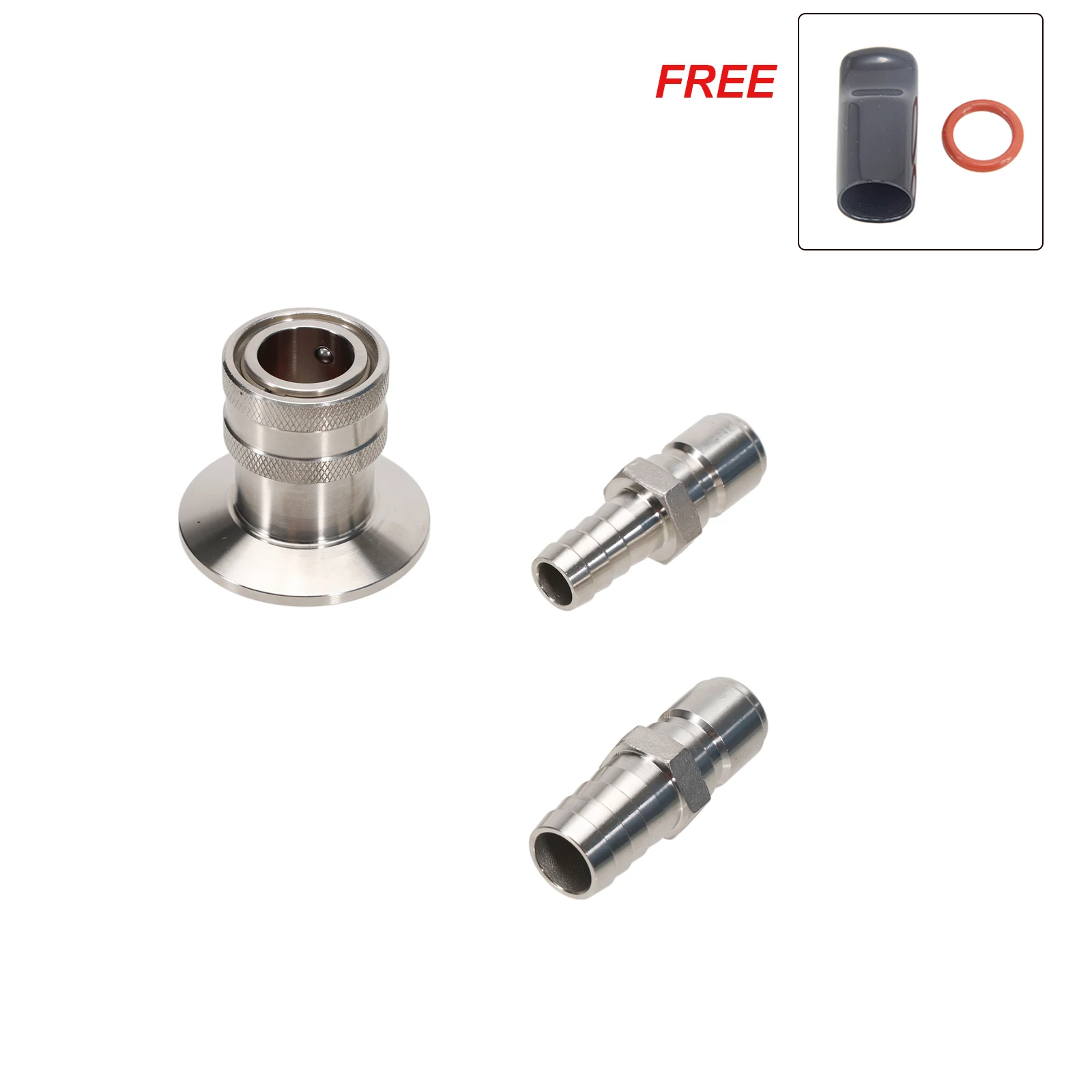 1.5'' Tri Clamp Ball Lock Quick Disconnect Set Homebrew Tri Clover SS304 Sanitary Brewer Fitting Brew Kettle Wort Chiller Parts