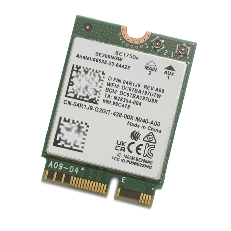 BE1750x Najnowsza karta Wi-Fi Killer Wi-Fi 7 Tri-Band 2.4/5/6 GHz 5.8Gbps BT5.4 Obsługa M.2 PCIe 802.11BE BE200NGW — zdjęcie produktu 3