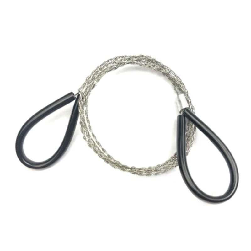 4Pcs Stainless Steel Cable Saw Metal Wire Saw Hand Pocket String Rope Saw Emergency Survival Saw PVC Pipe Cutting Tool