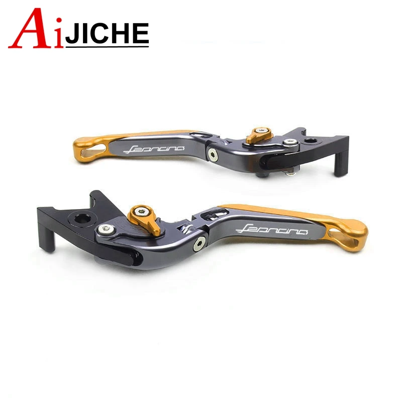 Alavancas de freio e embreagem dobráveis e extensíveis para motocicleta CNC para Benelli Leoncino 500 Leoncino500 Leonine LeonineX 2016-2018