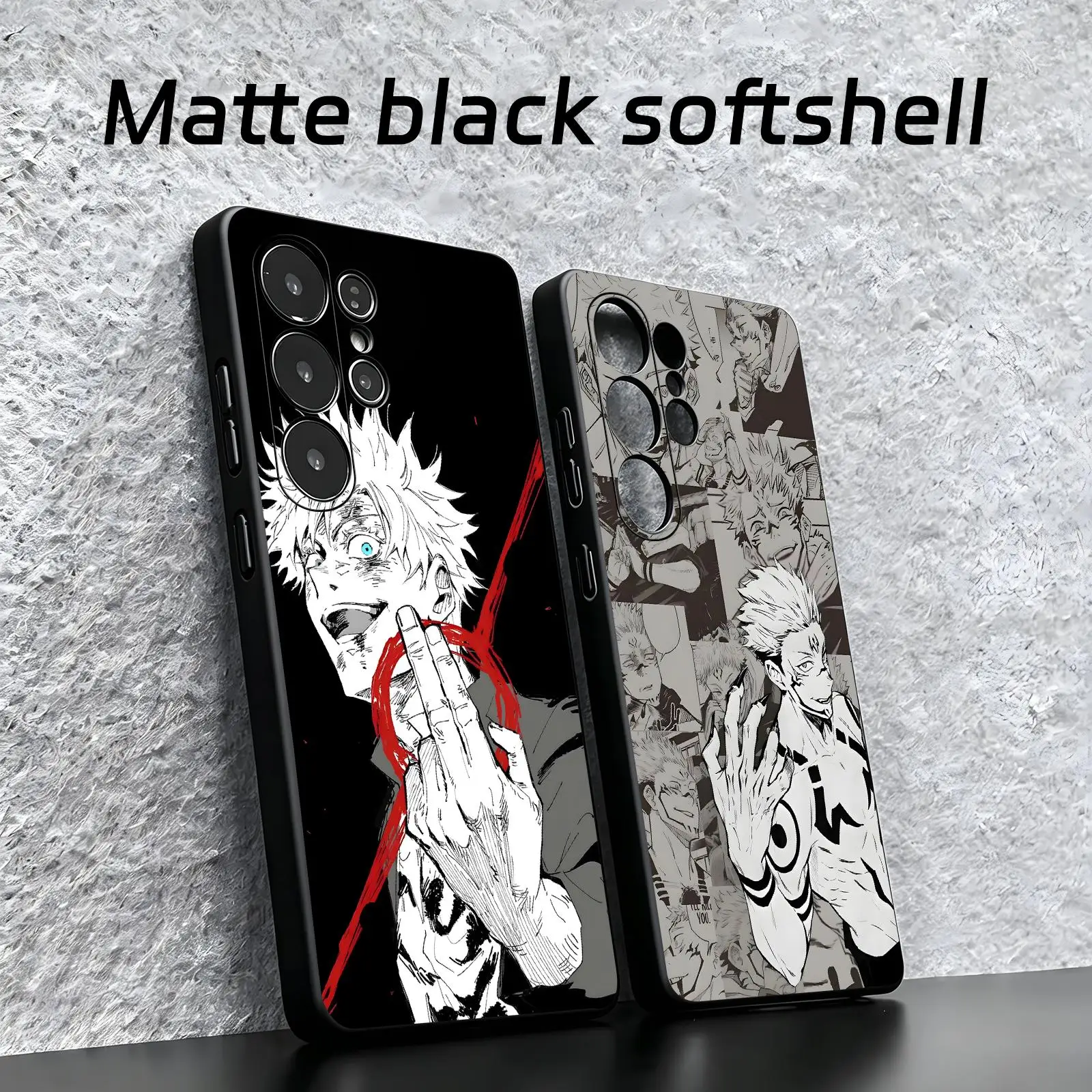 Anime Jujutsu kaisen  Phone Case For Samsung S26 S25 S24 S23 S22 S21 S20 Ultra Note20 Soft black Shockproof Cover