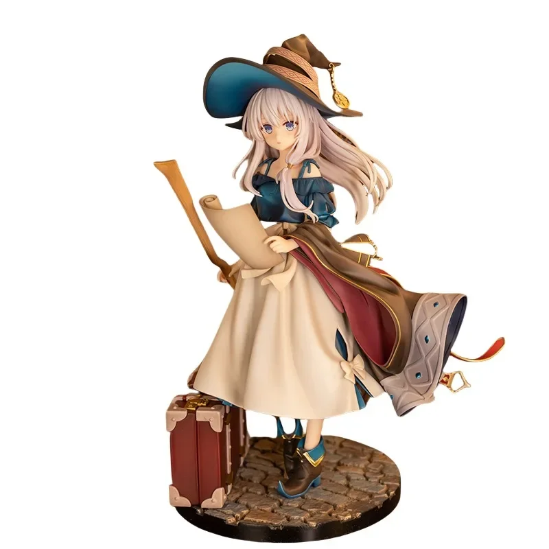 

Figure early summer blue sky animation broom beautiful girl cute two-dimensional ornament box