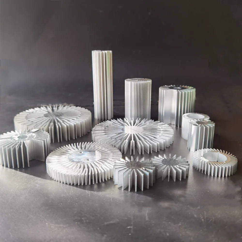 10mm 23mm 28mm 36mm 41mm 52mm 90mm 100mm  Aluminium Heat Sink for 20W 30W 50W 100W High Power COB LED Light