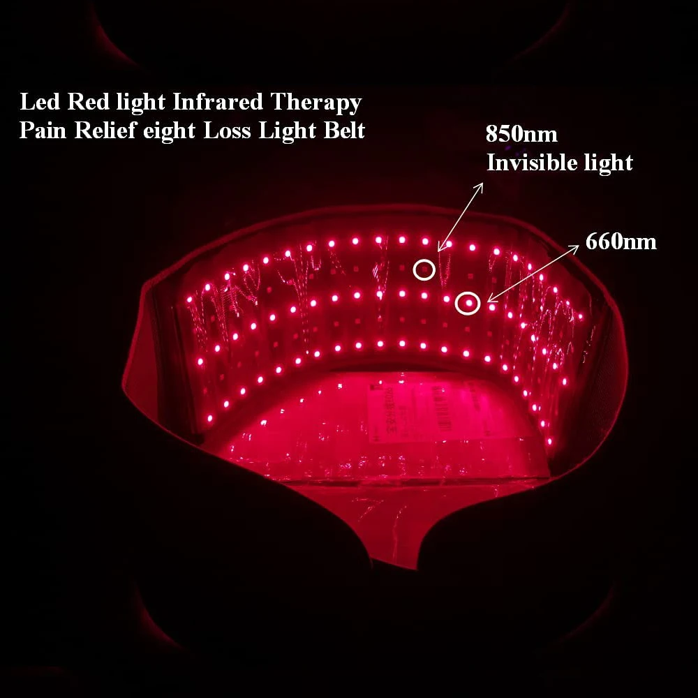 LED 660nm Red Light Belt and 850nm  Light Therapy Devices Large Pads Wearable Wrap for Body