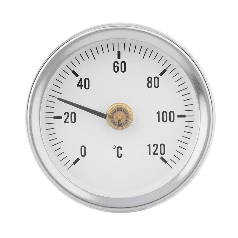 Ts-W50A Thermometer Hot Water Pipe Thermometer Bimetal Stainless Steel Surface Pipe Clip-On Temperature Gauge