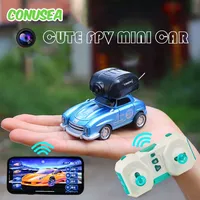 Mini Rc Car with Camera HD Wifi Fpv Pocket Racing Drift Vehicles Light Music Remote Control Car Radio Controlled Cars Toys Boys