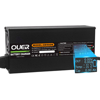 54.75V 15A LiFePO4 Battery Charger Usd For 48V 15S LCD Dispay LiFePO4 Battery OLED Display Fast Charger