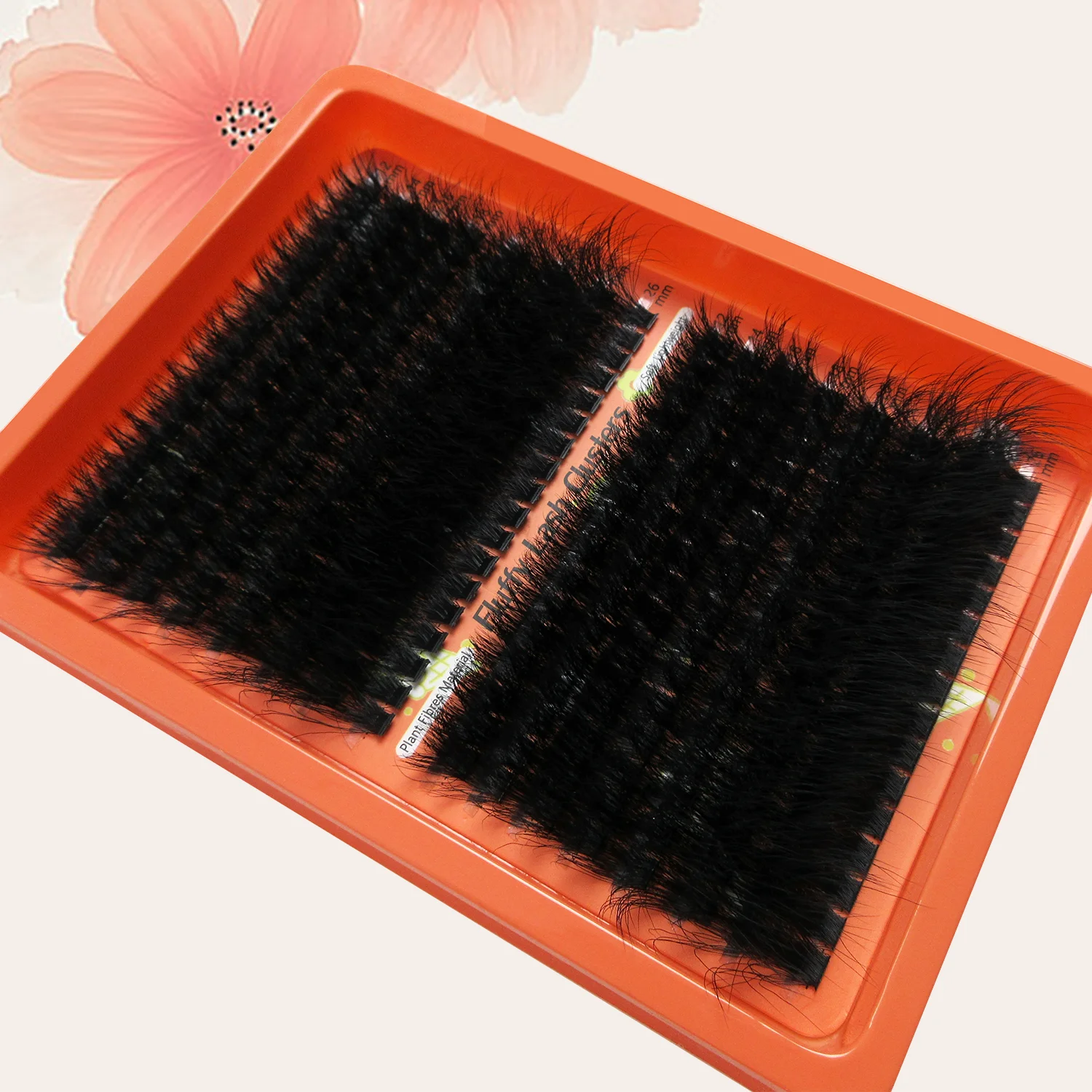 5D Fluffy Cluster Eyelashes 80D 100D Density D Curl 14-24mm DIY Lash Extensions Reusable Volume Eye Lashes for Makeup Beginners