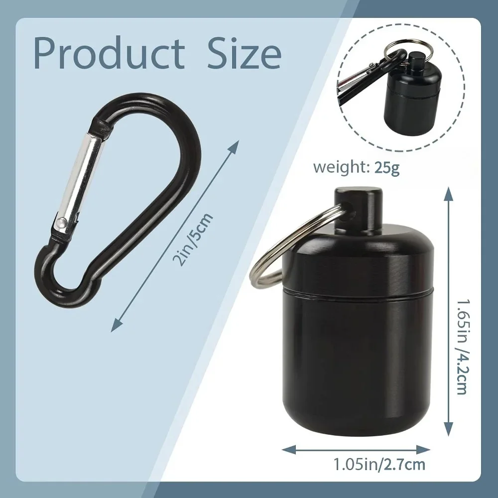 جديد حار Premuim المحمولة الألومنيوم مقاوم للماء حبوب منع الحمل صندوق سدادة الأذن المفاتيح حالة السفر الحاويات للمجوهرات أو الأذن التوصيل أنيق