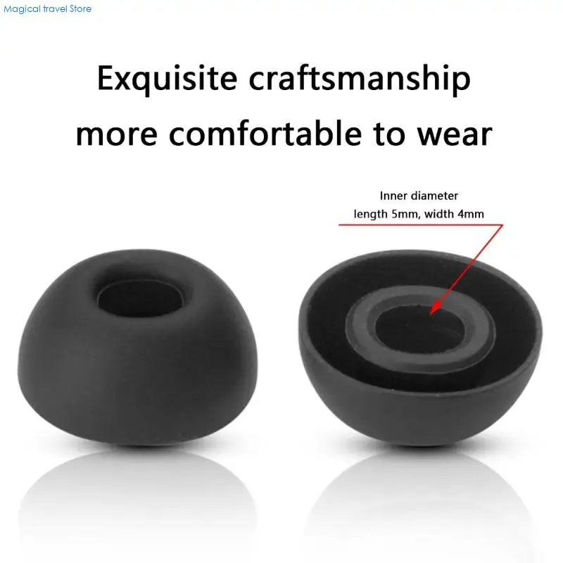 N2UB Smooth Flexible Ergonomic Earbud Tip Plugs Protectors Ergonomic Design Enhances Stability Sound Prolonged Use for Buds 6