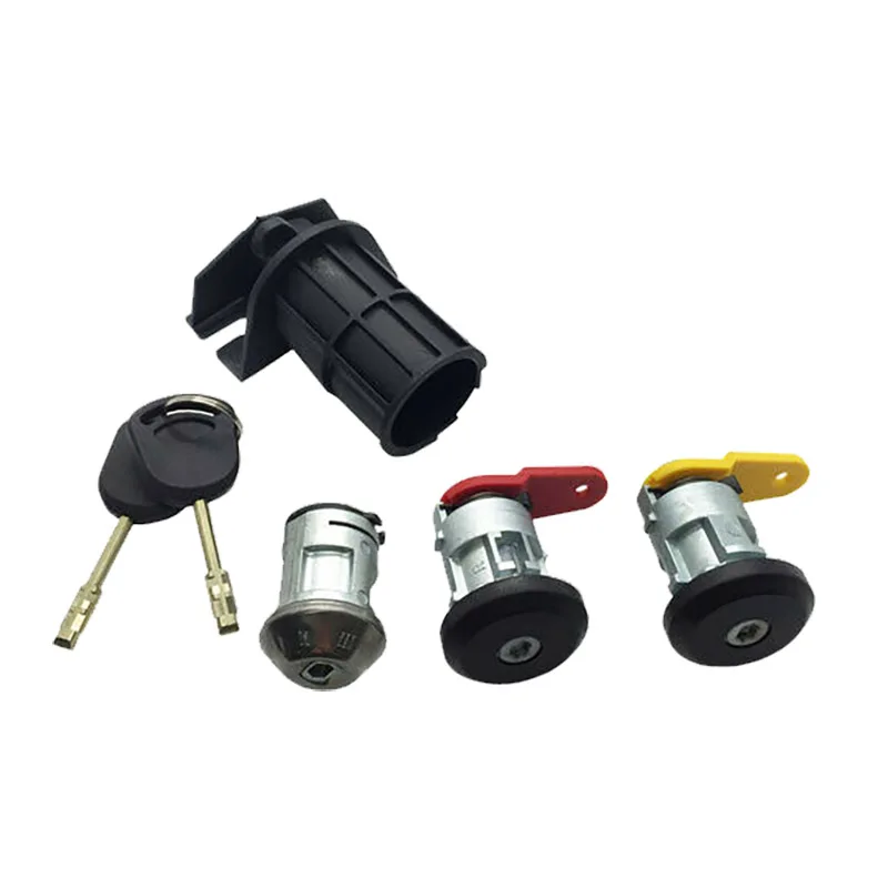 COMPLETE LOCK SET IGNITION SWITCH LEFT RIGHT DOOR LOCK TRUNK LOCK FOR FORD KA FIESTA COURIER ESCORT 3N21 F22050 BB