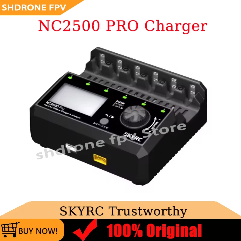 Original SKYRC NC2500 Pro NiMH NiCd LCD Smart Battery Charger DC 12V/3A for AA AAA Rechargeable Batteries 3in1