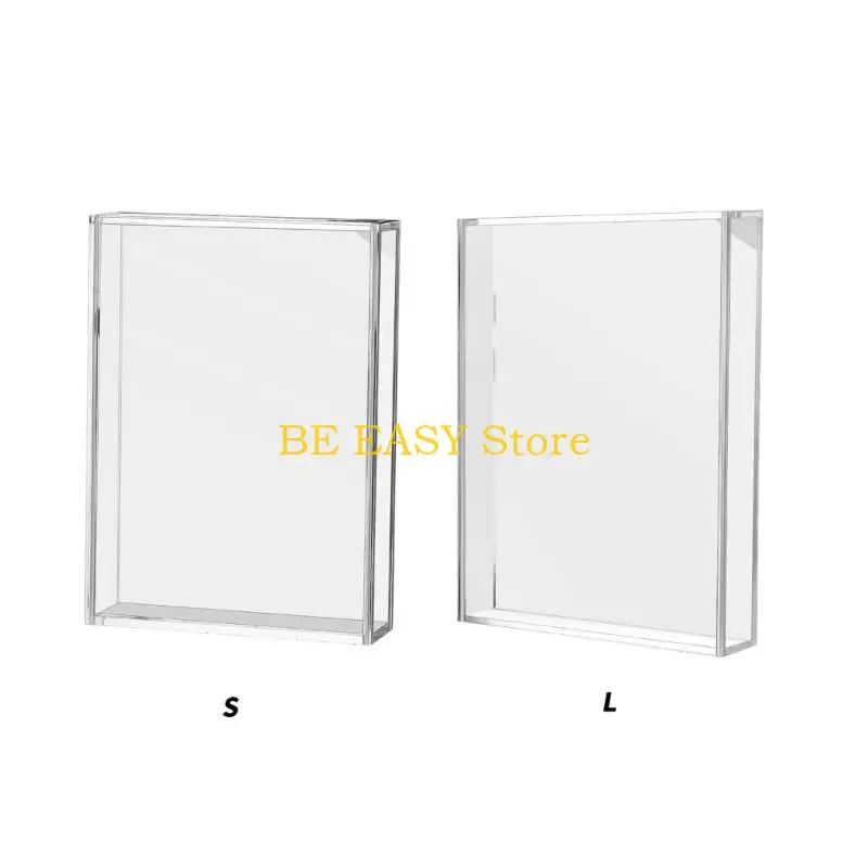 E28F Shadows Box Frame Clear Photo Frame Pet Memorial Shadows Box DIY Tabletop Display Case Room/Birthday/Weddings/Party