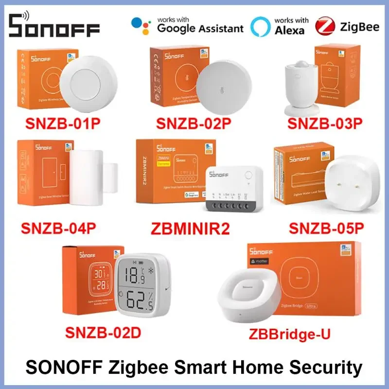 SONOFF Zigbee SNZB-05P SNZB-01P SNZB-02P SNZB-02D SNZB-03P SNZB-04P Zigbee 3.0 Sensor ZB BRidge-U ZBmini R2 Smart Home Matter