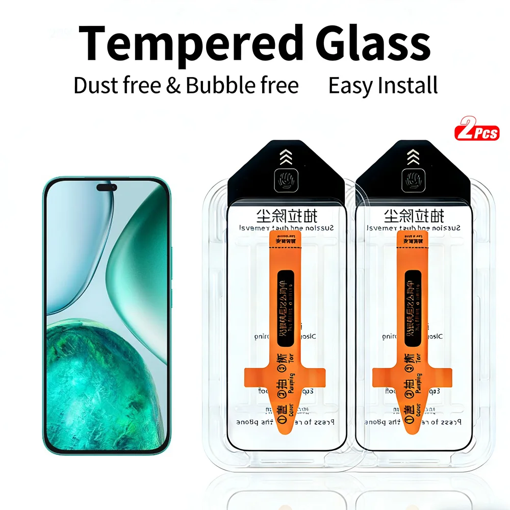 2Pcs Tempered Glass…