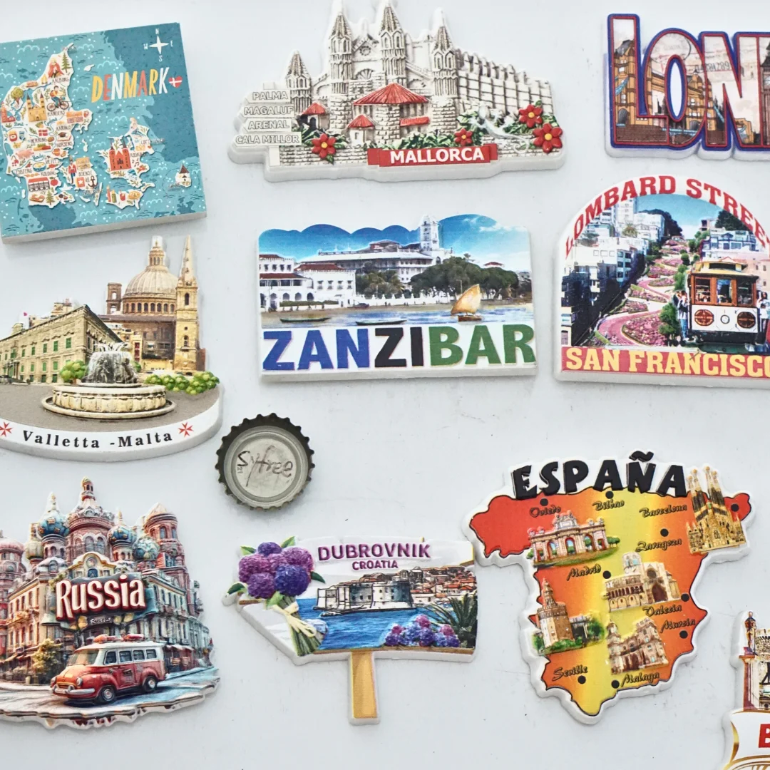 

1Pc, Holiday Gift, Spanish Refrigerator Magnet, Sontag Refrigerator Magnet, San Francisco Refrigerator Magnet