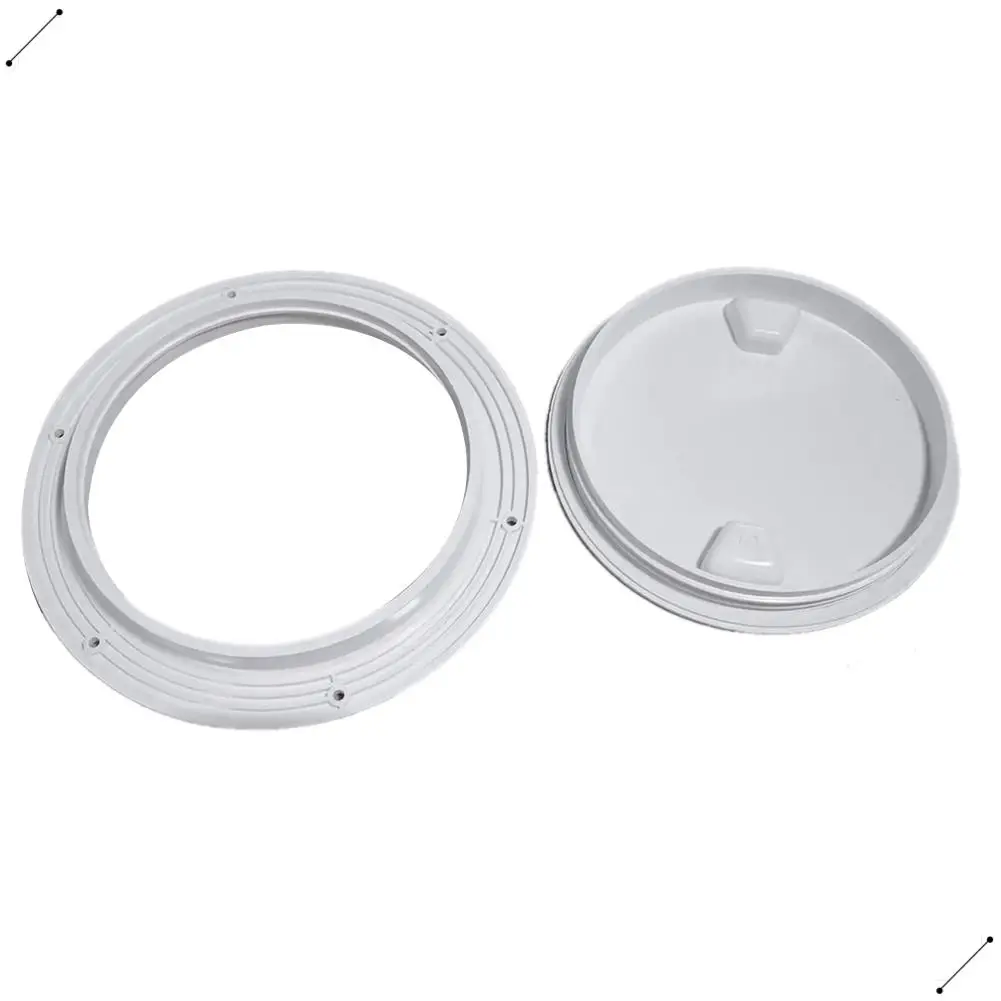 1 Piece Round Deck Inspection Access Hatch Cover Plastic Boat Screw Out Deck Inspection Plate For Yacht