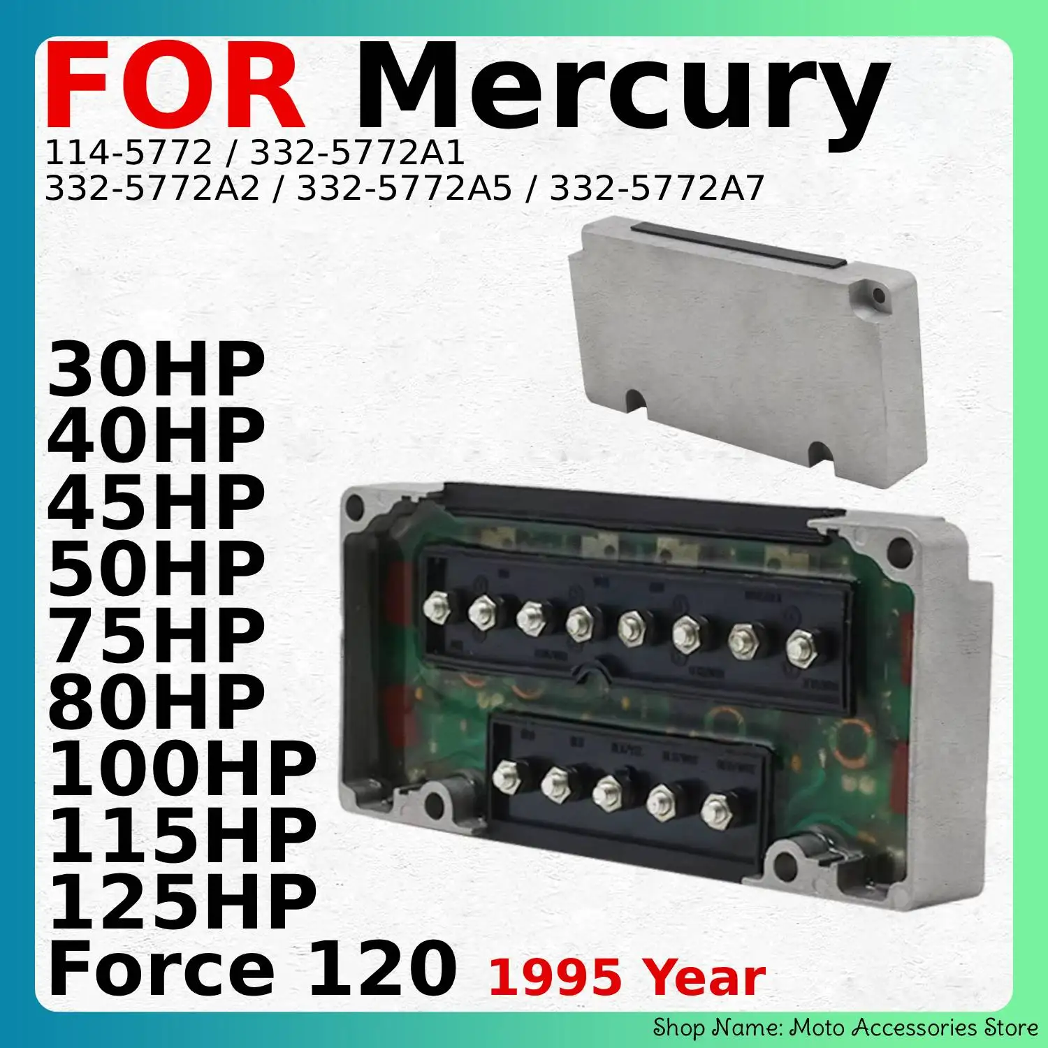 CDI Switch Box For Mercury 30HP 40HP 45HP 50HP 75HP 80HP 100HP 115HP 125HP Force 120 CDI Module 114-5772 /332-5772A1 /332-5772A2